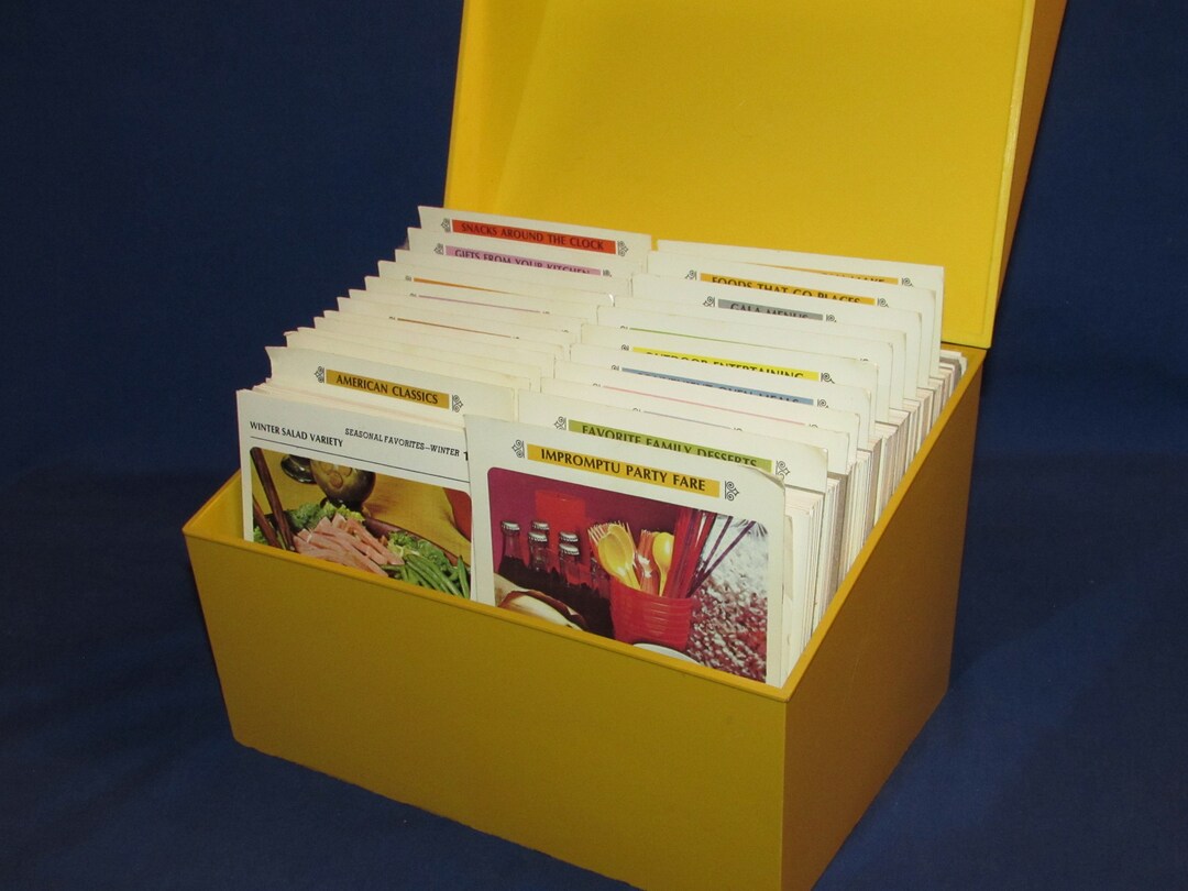 Betty Crocker Recipe Card Library 1971 Free Shipping Etsy