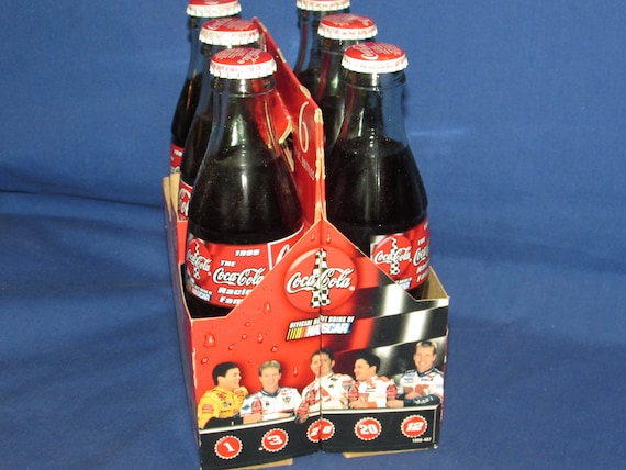 Coca-cola 1999 NASCAR FAMILY Unopened 8oz Six Pack 1999 Free