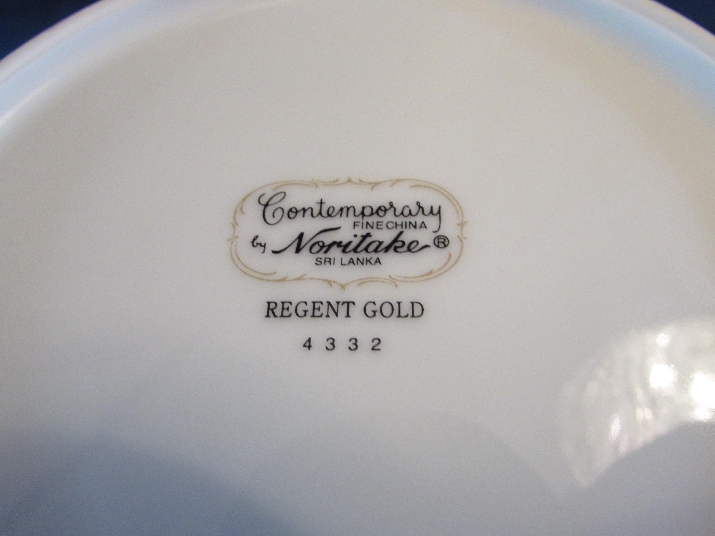 Noritake CONTEMPORARY REGENT GOLD Coupe Bowls 2004 Set of 4 Free