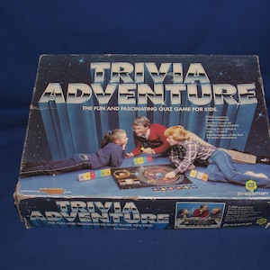 TRIVIA ADVENTURE GAME 1983 Pressman Trivia Game Vintage