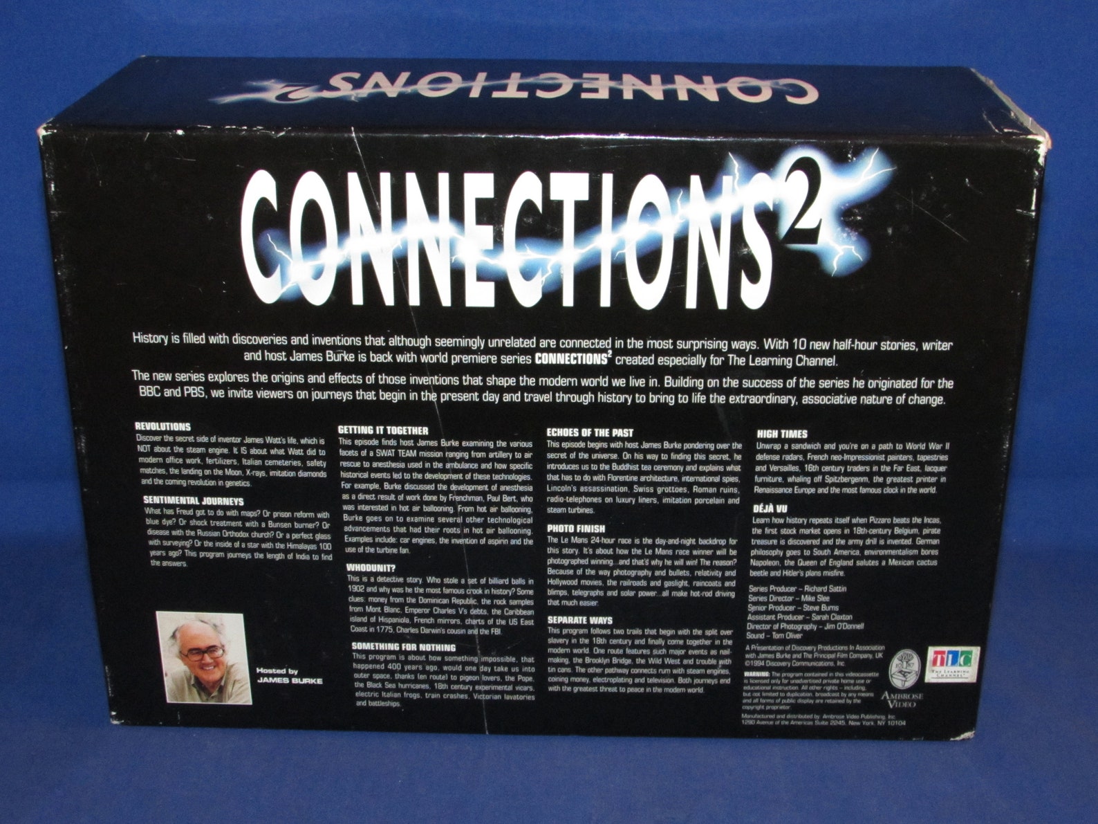 James Burke CONNECTIONS 2 VHS Tapes Set of 10 History Science Etsy