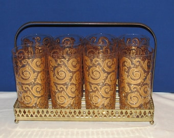 CULVER IBERIA GLASSES and Carrier 22k Gold Detail