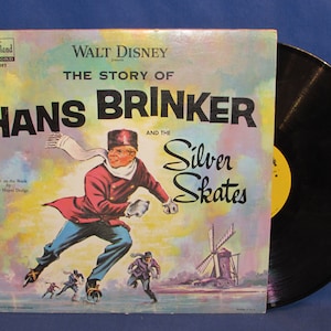 Walt Disney&#39;s The Story of HANS BRINKER and the Silver Skates Disneyland Record 1969 Free Shipping