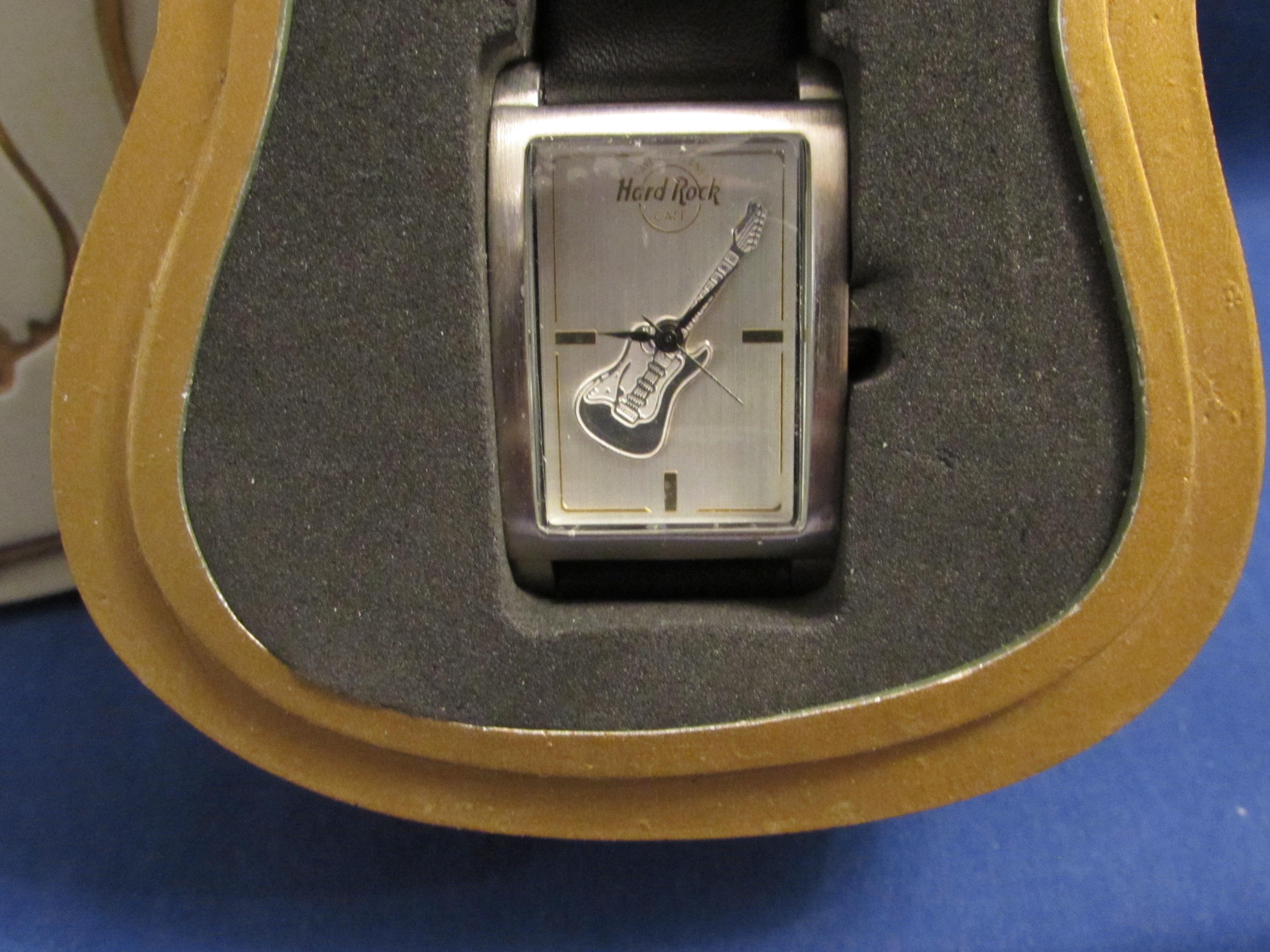 Rare Hard Rock Guitar Watch Hard Rock] Limited Edition Gold Kids Watch (Singapore ~1998  main image 2