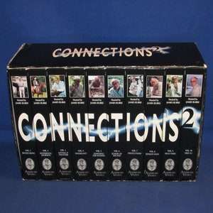James Burke CONNECTIONS 2 VHS Tapes Set of 10 History Science and