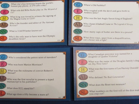 100 Trivial Pursuit Cards - You pick the edition! Genus and more