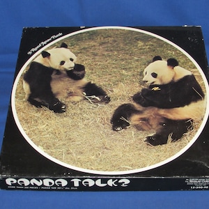EATON JIGSAW PUZZLE 1981 Panda Talk 500 Pieces