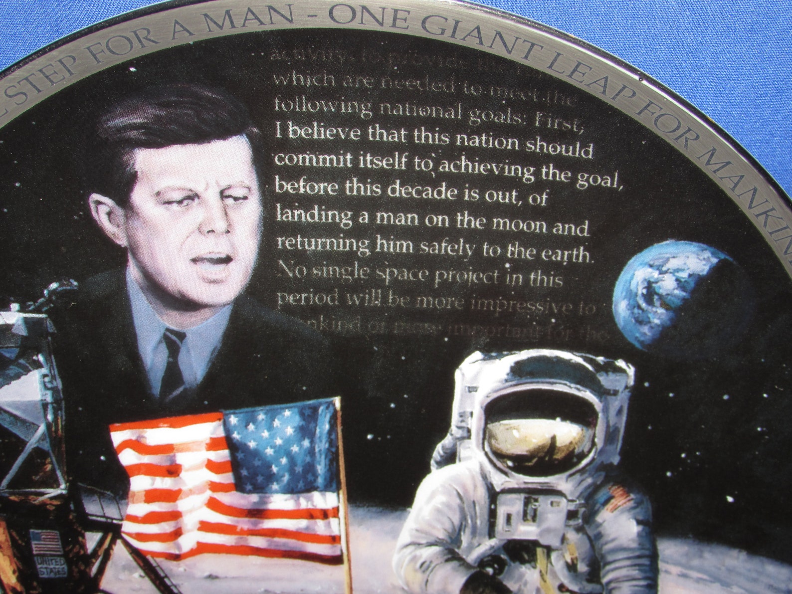 NASA APOLLO 11 the Eagle Has Landed 1994 Decorator Plate Wall Décor - Etsy