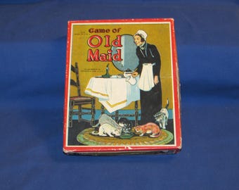 OLD MAID CARDS 1930s Milton Bradley 4116 Free Shipping