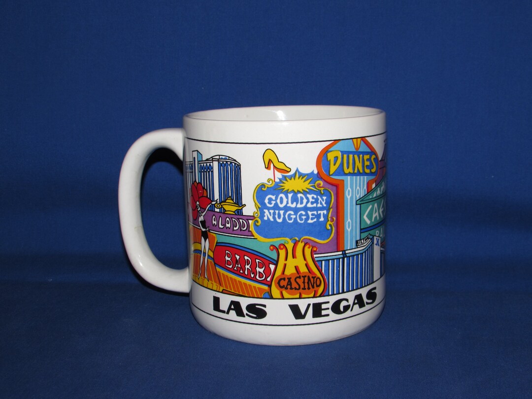 Las Vegas SOUVENIR COFFEE CUP 1985 Large 20 Ounce Mug Etsy
