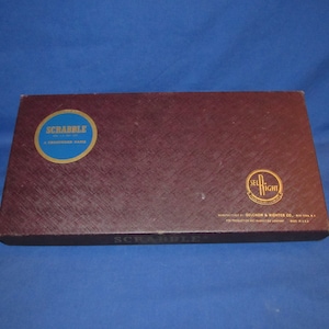 SCRABBLE 1953 Selchow and Righter Classic Word Game Vintage