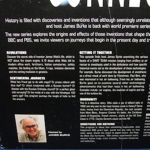 James Burke CONNECTIONS 2 VHS Tapes Set of 10 History Science and