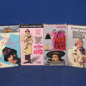 PINK PANTHER VHS Set of 4 Movies 1980s