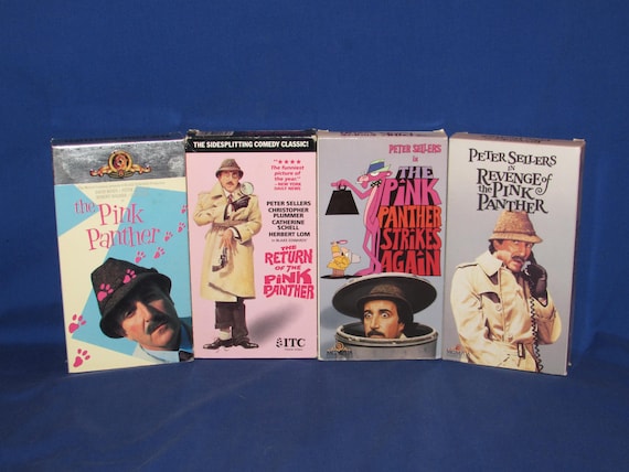 PINK PANTHER VHS Set of 4 Movies 1980s