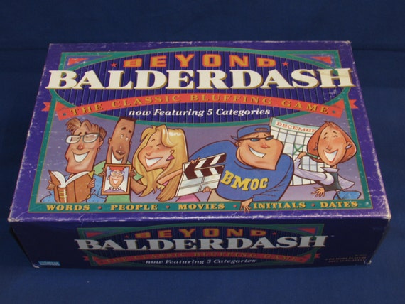 BEYOND BALDERDASH GAME 1997 Parker Brothers the Classic Bluffing