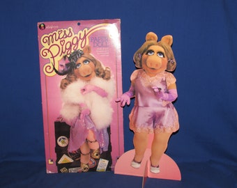 MISS PIGGY Paper Doll 1980 Colorforms Free Shipping