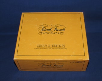 TRIVIAL PURSUIT Game Genus II Cards 1984 Vintage