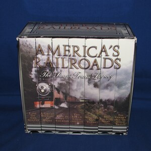 AMERICA’S RAILROADS VHS 1995 Steam Train Legacy 7 Tapes Free Shipping