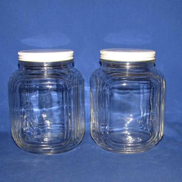 Vintage Glass Jars Etsy