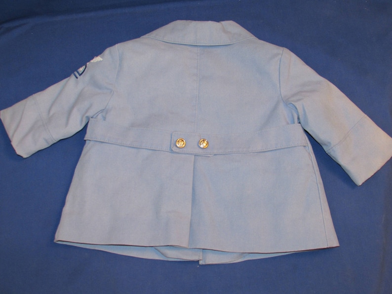 LONDON FOG BABY Coat Lined Nautical Pea Coat 12 months Free Shipping