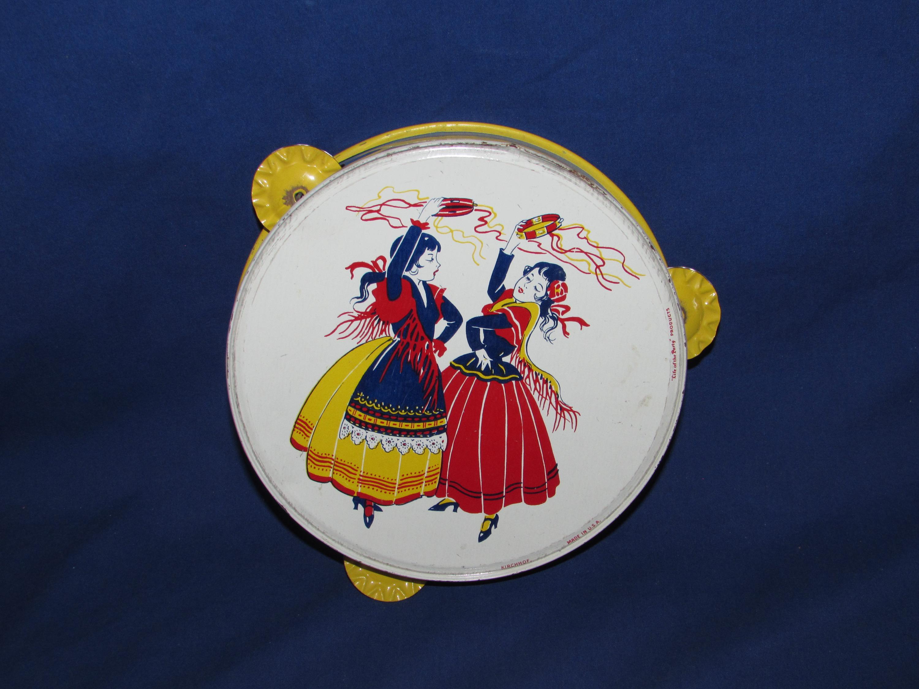 Vintage Tambourine - Etsy