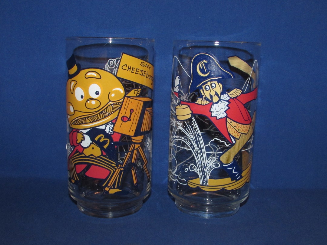 MCDONALDS GLASSES 1977 Set of 2 Mcdonaldland Characters Etsy