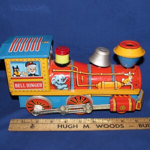 BELL RINGER TRAIN 1960s Modern Toys Japan Battery Operated Tin - Etsy