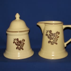 PFALTZGRAFF VILLAGE Sugar Bowl and Creamer Vintage 1960s