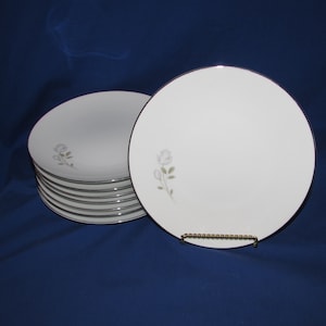 Noritake Altadena SALAD PLATES Set of 8 Made in Japan 1980s Free Shipping