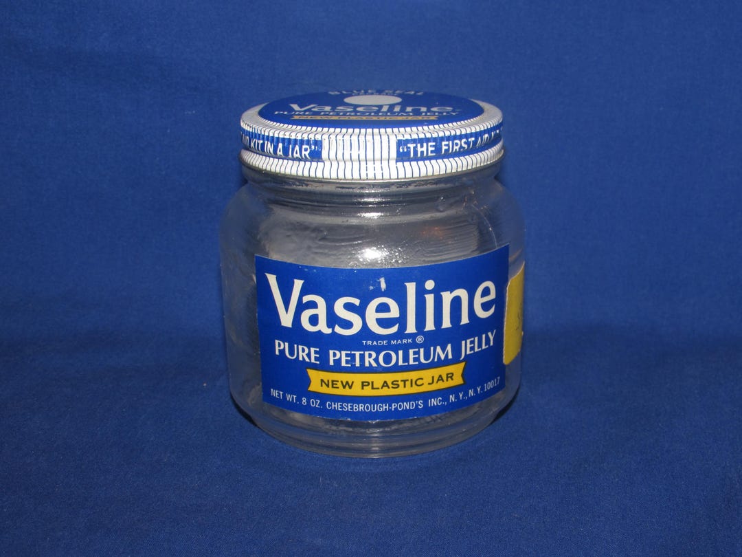 VASELINE New Plastic Jar 8 Ounces 1970s Vintage Free Shipping - Etsy