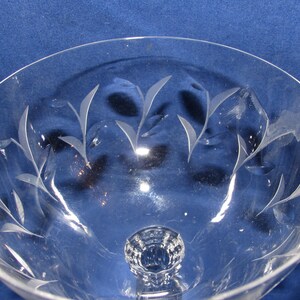 Juego de 5 copas de champán FOSTORIA SPRITE grabadas, década de 1950, envío gratuito imagen 6