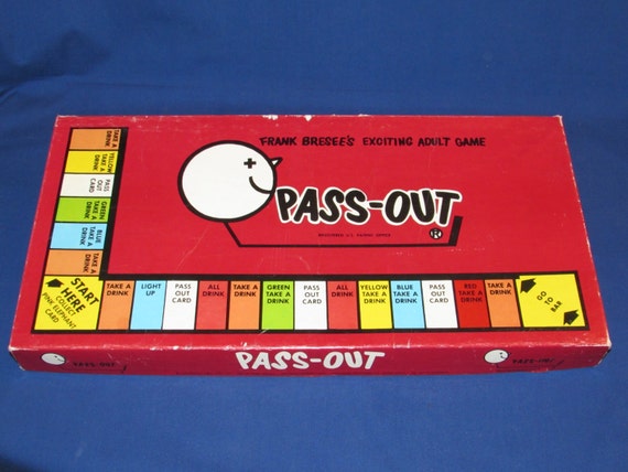 Pass Out By Frank Bresee 1990 Drinking Game Vintage Etsy
