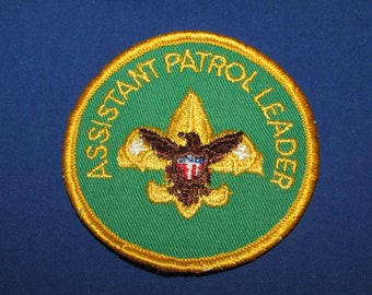 BOY SCOUTS PATCH Assistant Patrol Leader Vintage Uniform Insignia Free Shipping