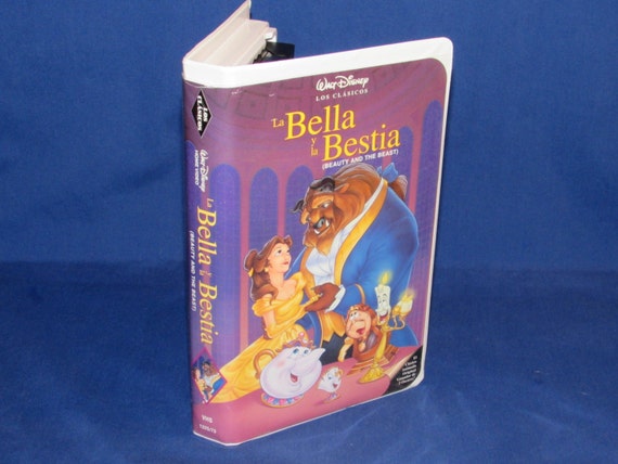Disney NEGRO DIAMANTE La Bella y La Bestia VHS Belleza y la - Etsy España