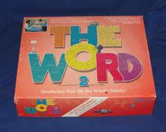 THE WORD 2 GAME Advanced Version 1987 Vocabulary Fun