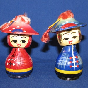 CHINESE BOBBLE HEADS Taiwan Republic of China 50s Nodders Wobblers Bobbleheads Vintage