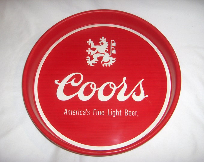 COORS BEER TRAY Breweriana Barware Metal Vintage Advertising Etsy