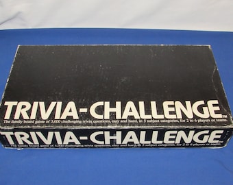 TRIVIA-CHALLENGE Board Game 1983 Canada Games Company Vintage