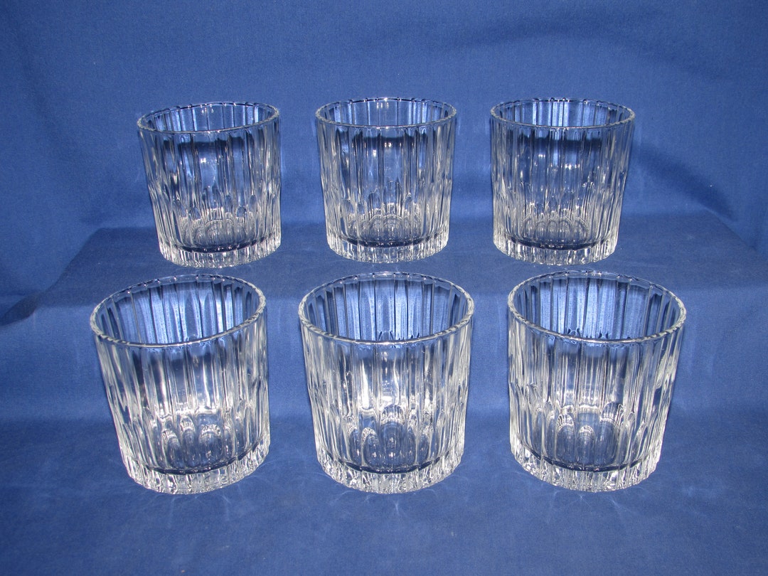 DURALEX COCKTAIL GLASSES Ribbed Wave Pattern 1980s Set of 6 Etsy
