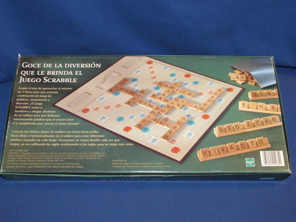 SCRABBLE SPANISH EDITION 2001 Americas Favorite Word Game Etsy