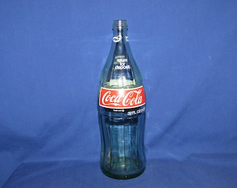 COCA-COLA BOTTLE One Quart Glass 1970s