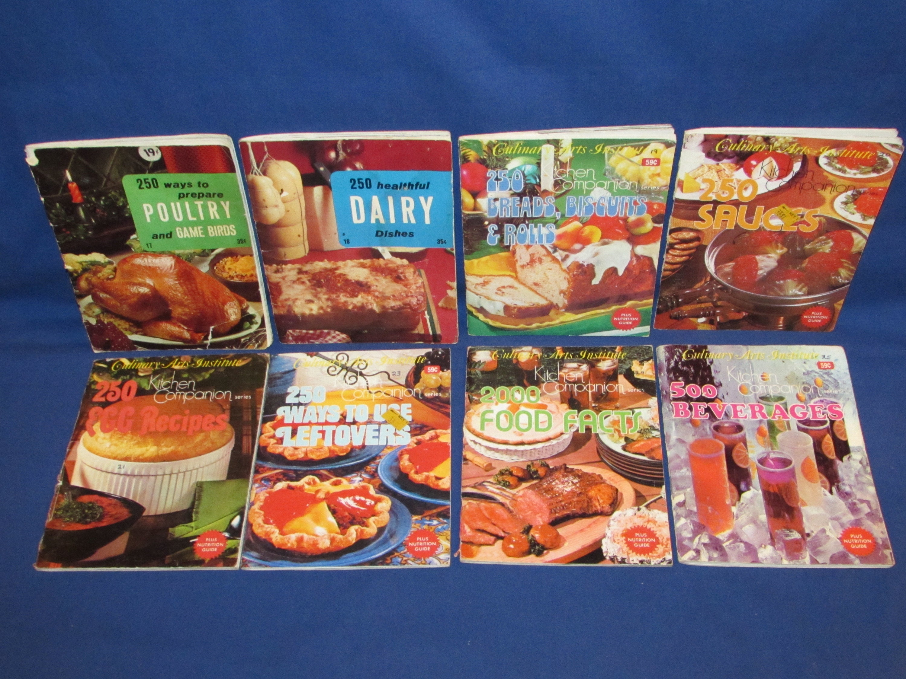 COOKBOOKS Culinary Arts Recipe Books 1969 Set of 24 Free | Etsy