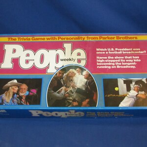 PEOPLE WEEKLY TRIVIA Game 1984 Parker Brothers Vintage
