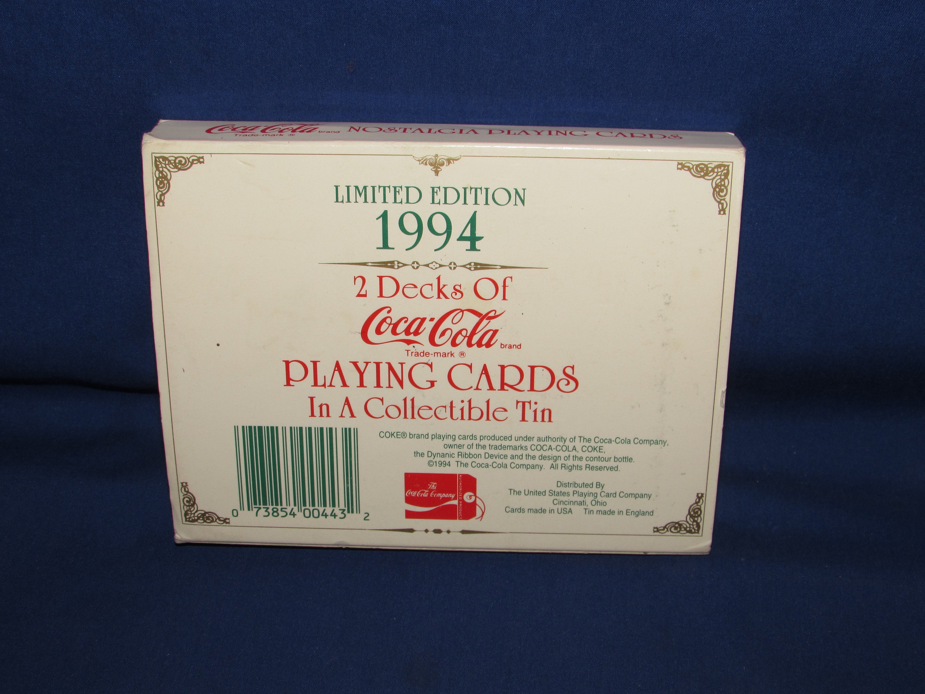 Vintage 1993 Coca Cola Nostalgia Limited Edition Santa Claus Playing Card Set and Tin Vintage 1993 Coca Cola Nostalgia Limited Edition Santa Claus Playing Card Set and Tin