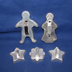 VINTAGE COOKIE CUTTERS Lot of 5 Midcentury