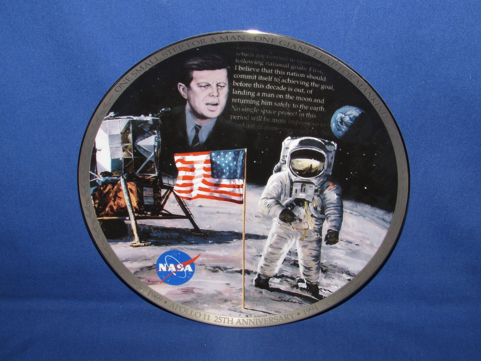 NASA APOLLO 11 the Eagle Has Landed 1994 Decorator Plate Wall Décor - Etsy