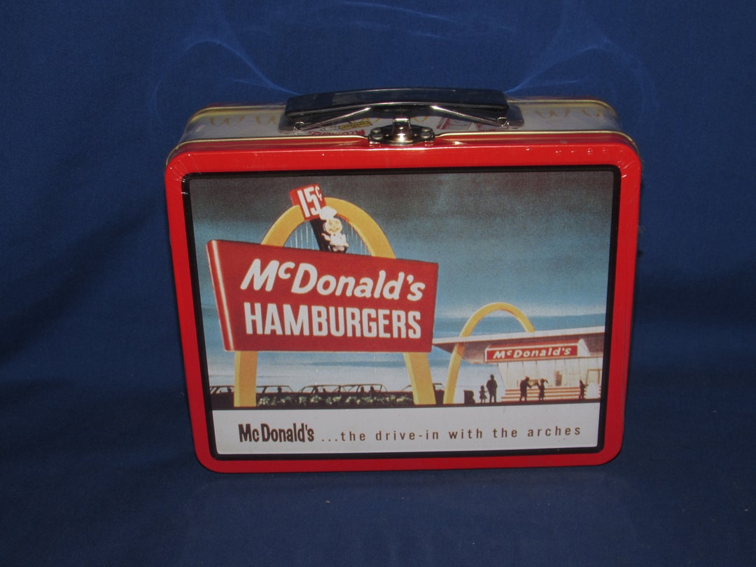 MCDONALDS LUNCH BOX Tin 1998 Vintage Advertising Etsy