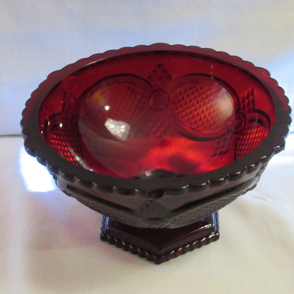 Avon Red Glassware Etsy