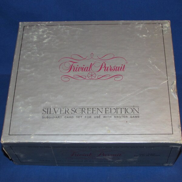 Trivial Pursuit SILVER SCREEN Cards 1981 Vintage