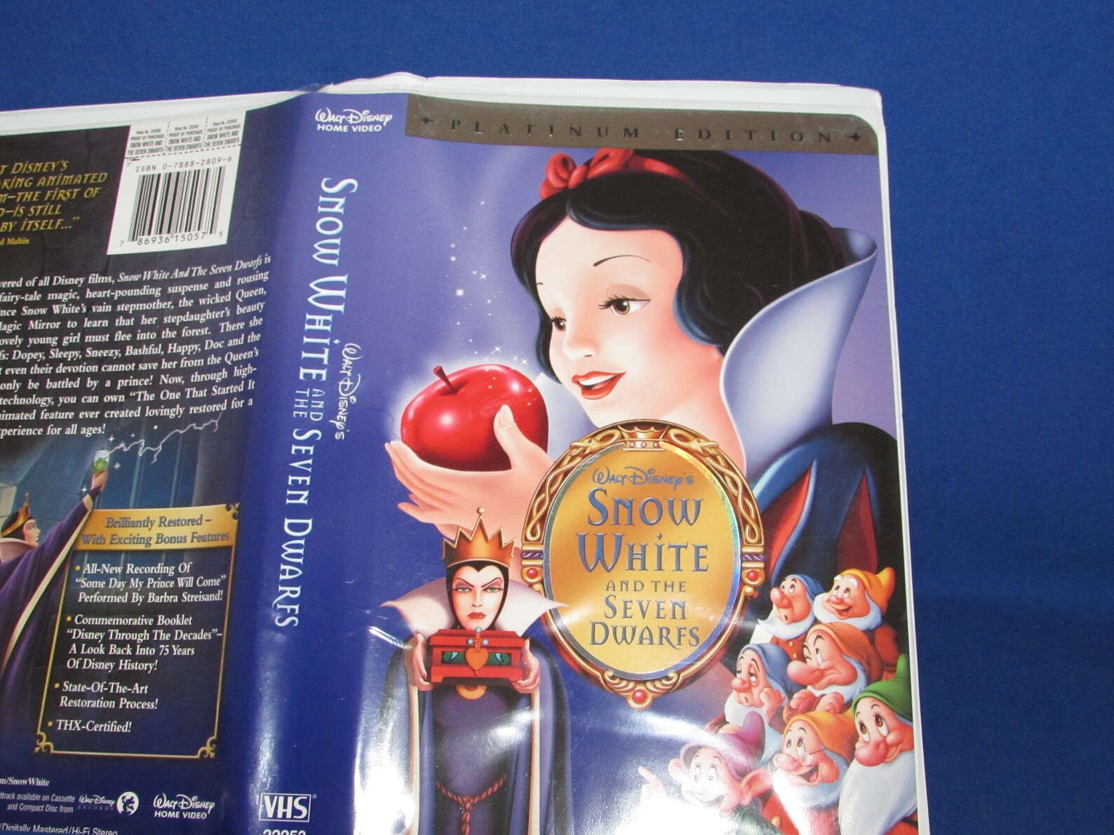 Walt Disney SNOW WHITE Platinum Edition VHS 2001 Free Shipping Etsy